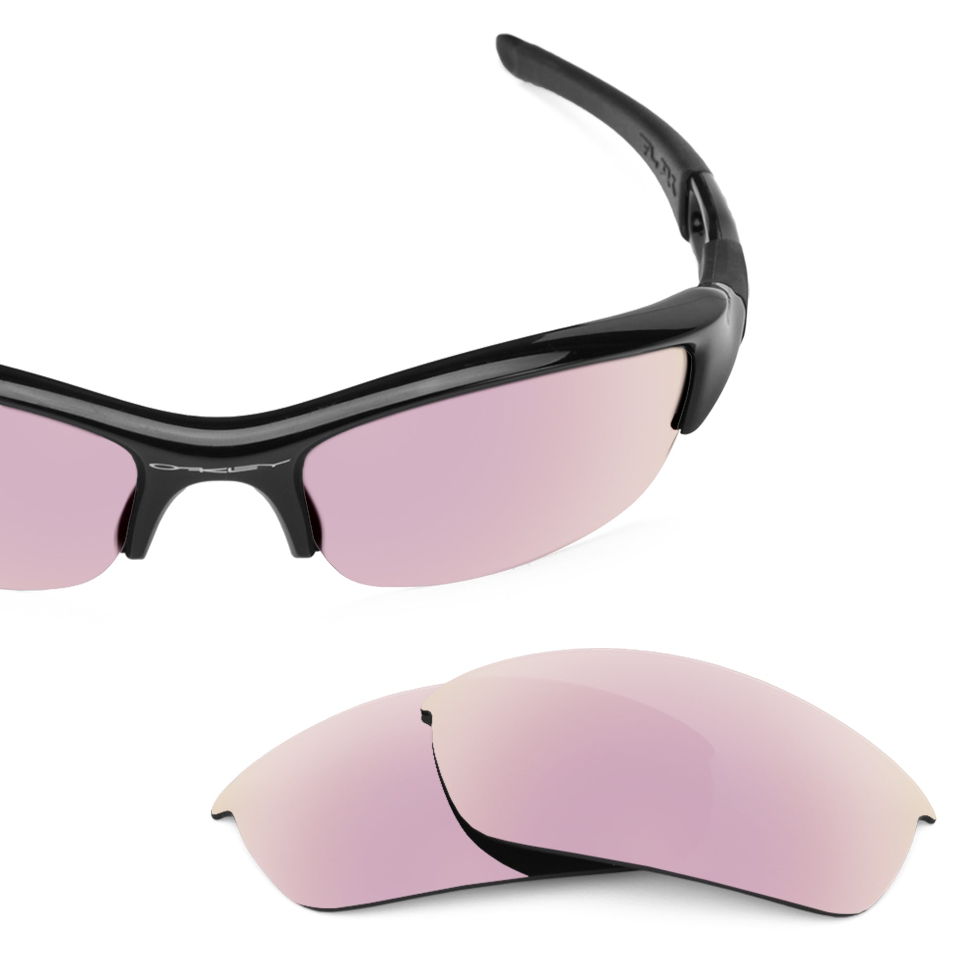 Revant replacement lenses for Oakley Flak Jacket (Low Bridge Fit) Polarized Rose Gold