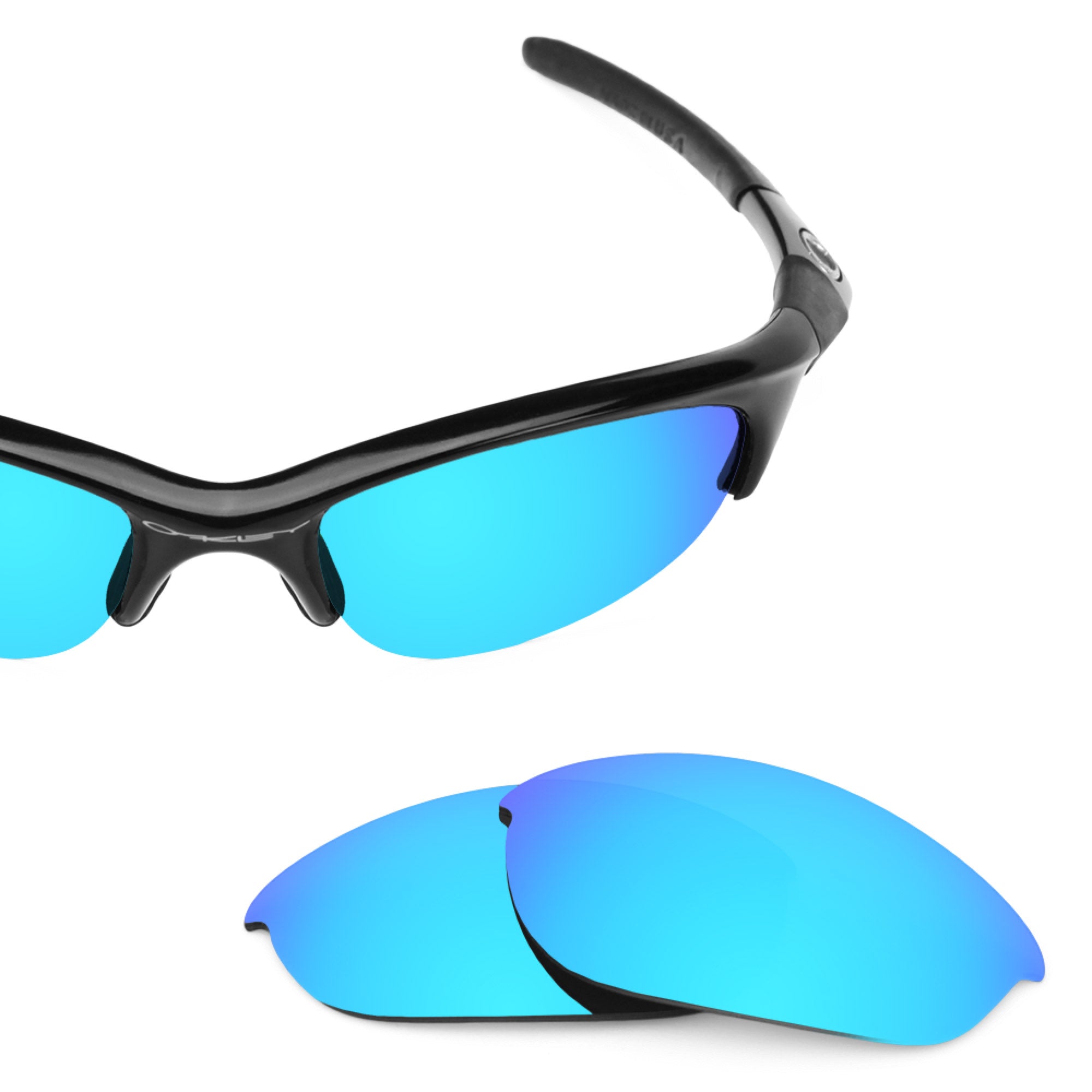 Revant replacement lenses for Oakley Half Jacket (Low Bridge Fit) Polarized Ice Blue