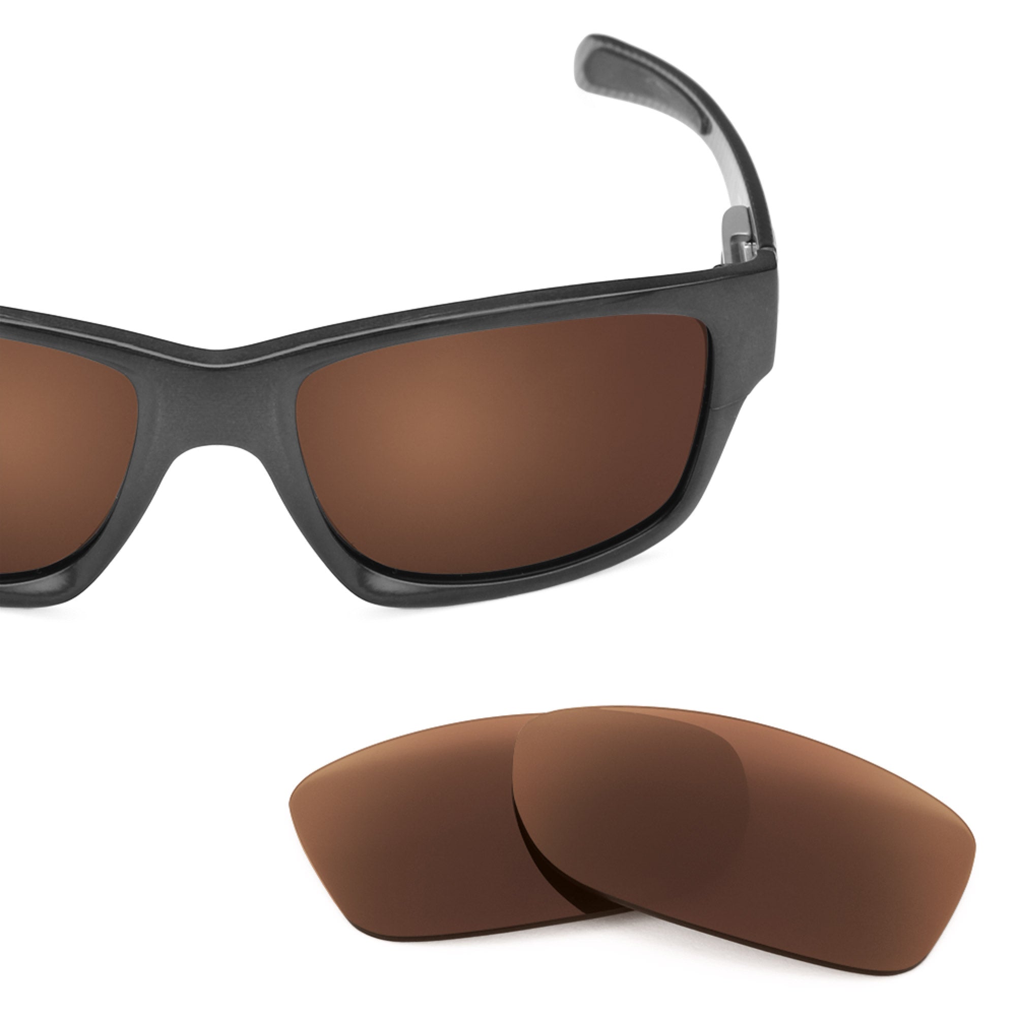 Revant replacement lenses for Oakley Jupiter Factory Lite Polarized Dark Brown