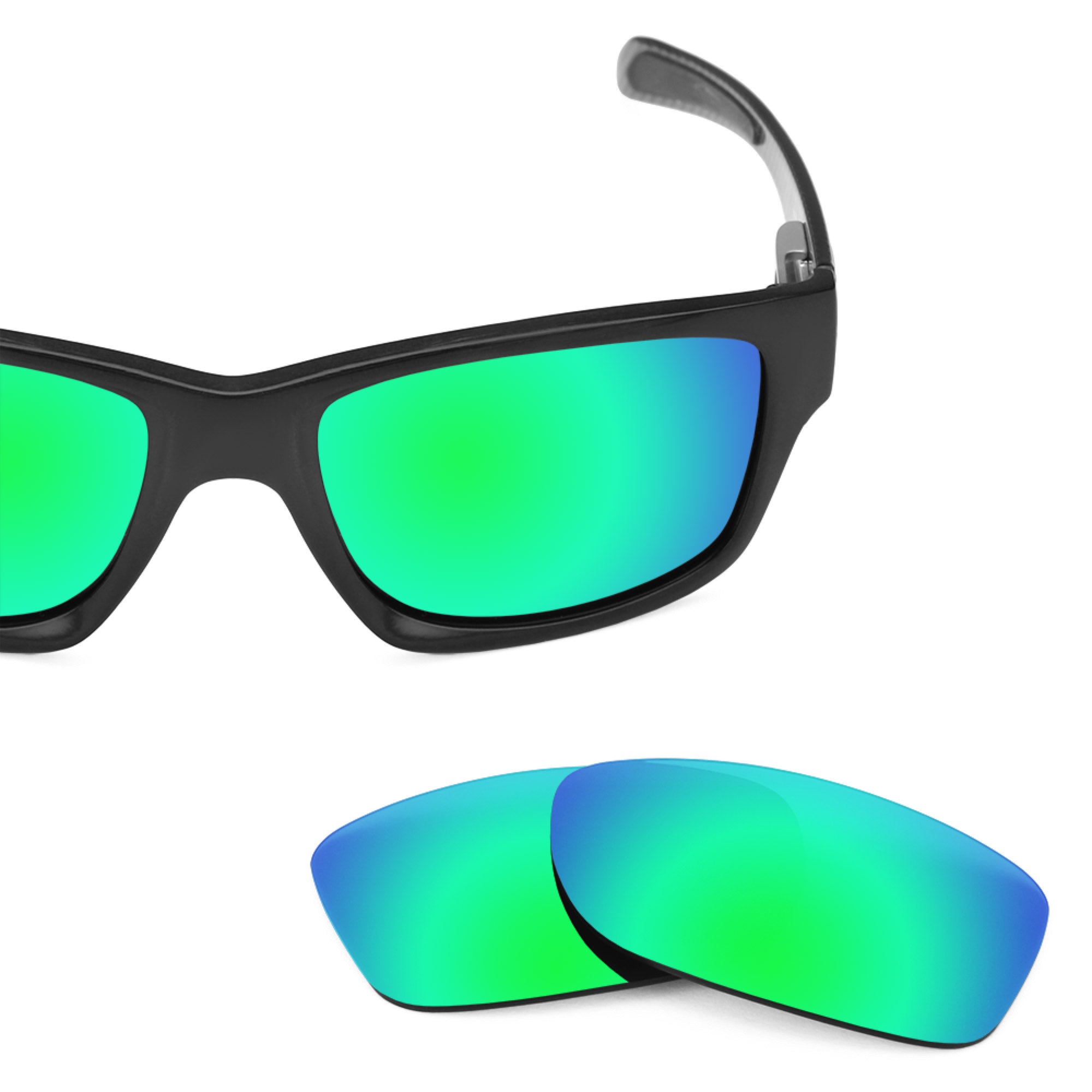 Revant replacement lenses for Oakley Jupiter Factory Lite Polarized Emerald Green