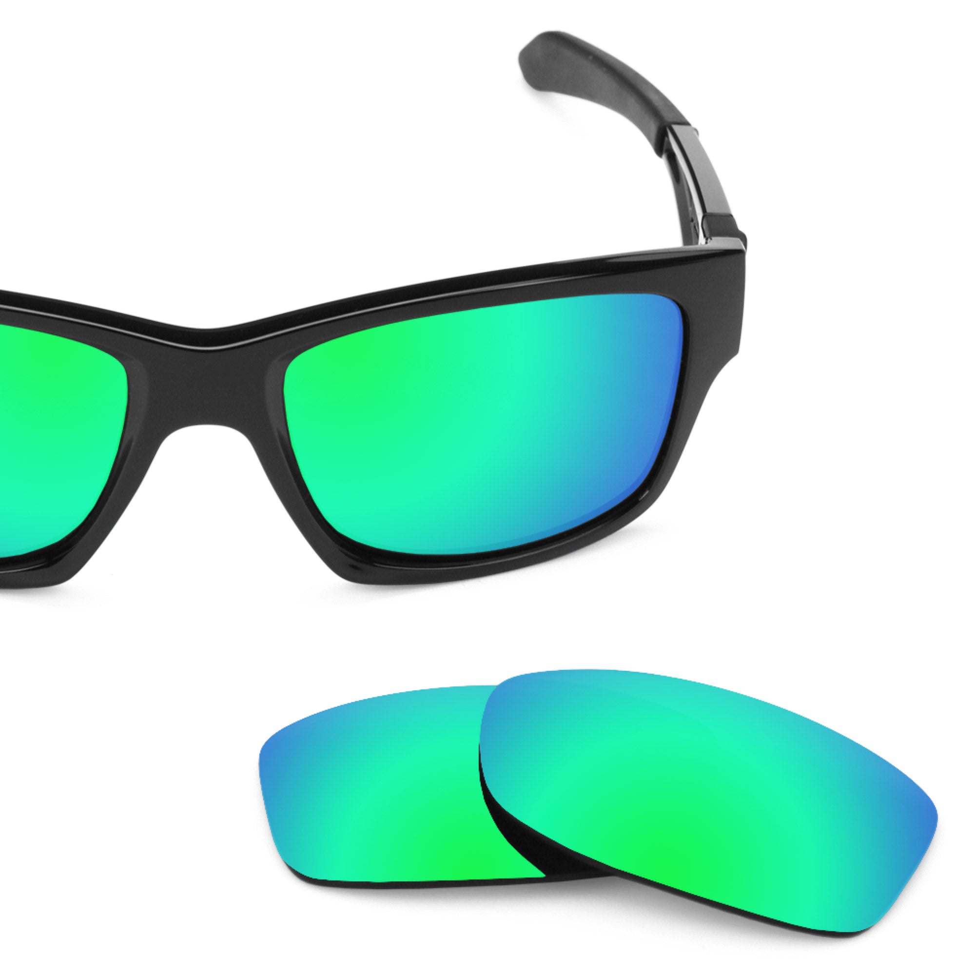 Revant replacement lenses for Oakley Jupiter Squared Polarized Emerald Green