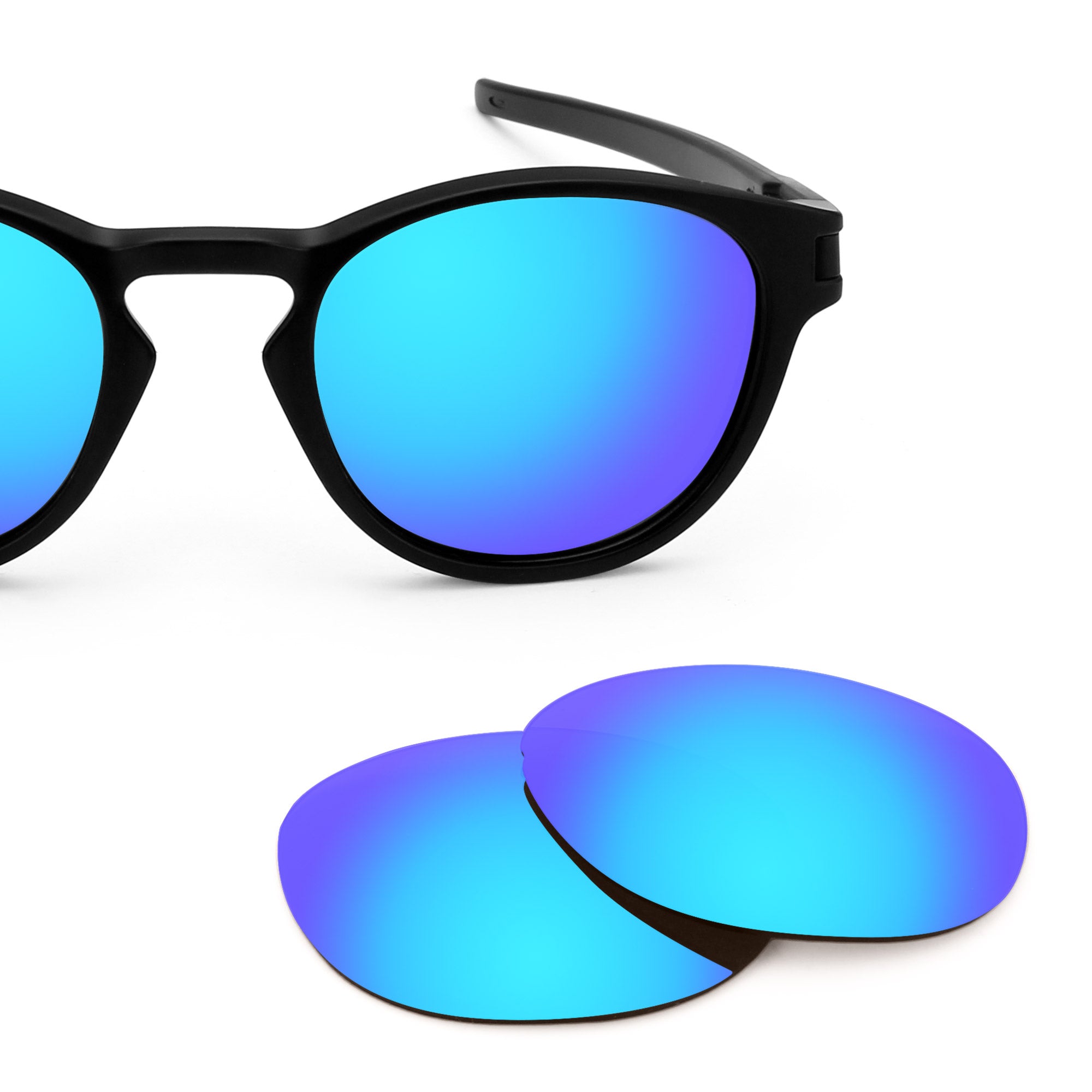 Revant replacement lenses for Oakley Latch (Low Bridge Fit) Polarized Ice Blue