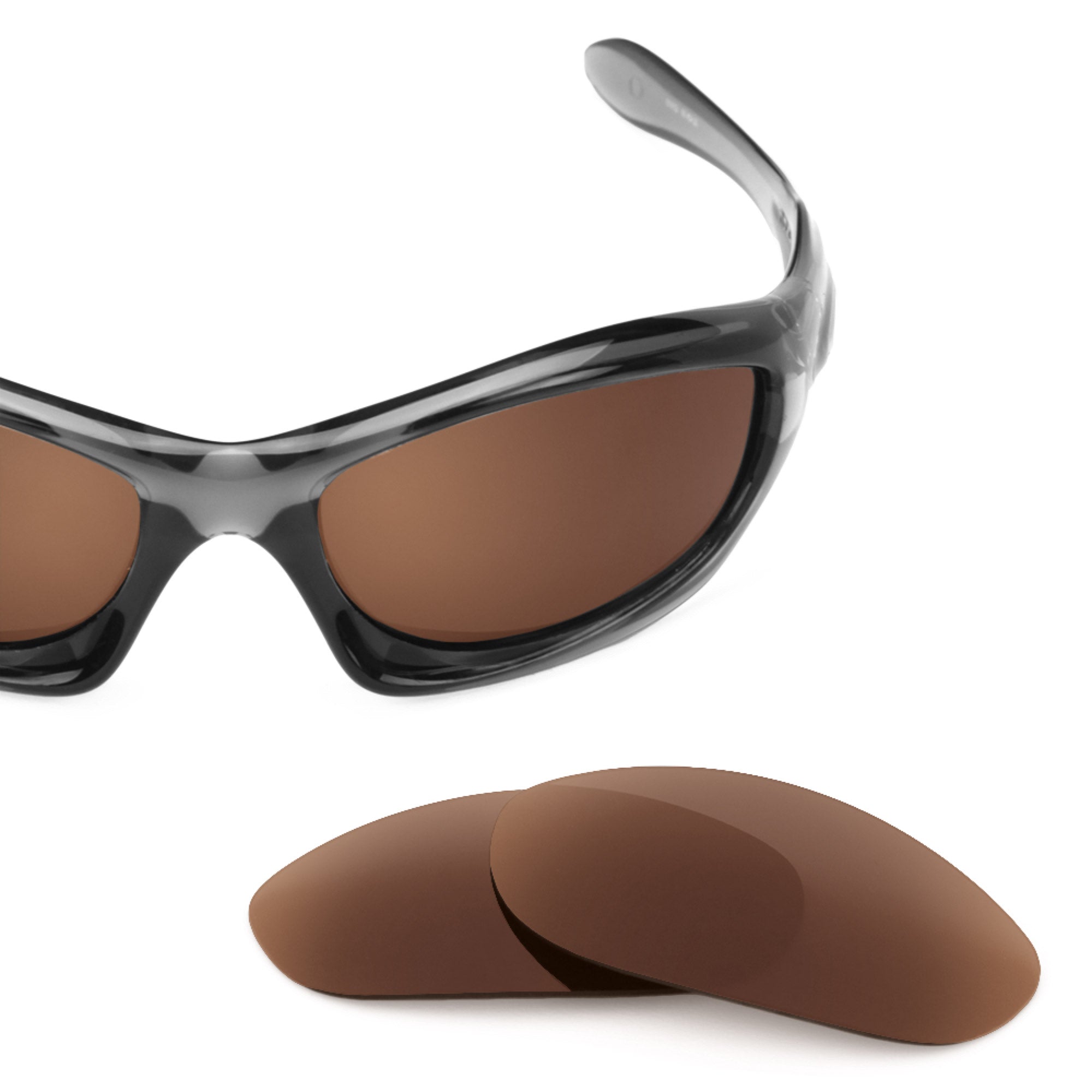 Revant replacement lenses for Oakley Monster Dog Polarized Dark Brown