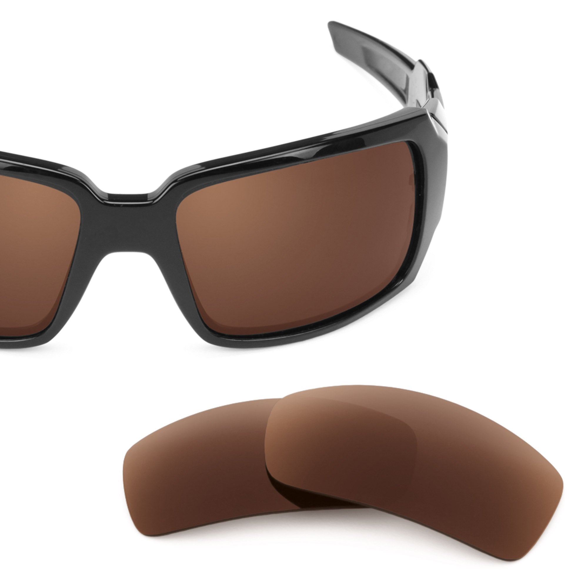 Revant replacement lenses for Oakley Oil Drum Polarized Dark Brown