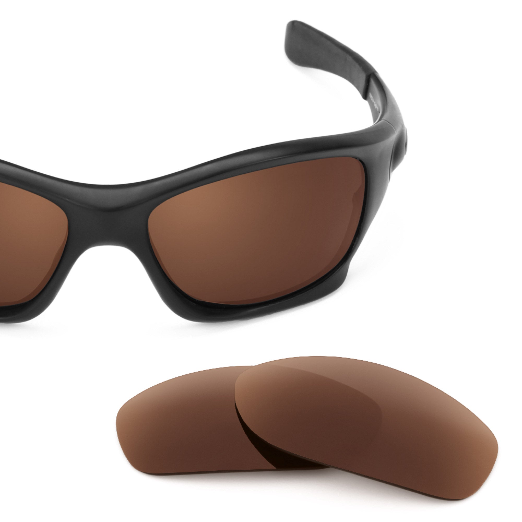 Revant replacement lenses for Oakley Pit Bull Polarized Dark Brown