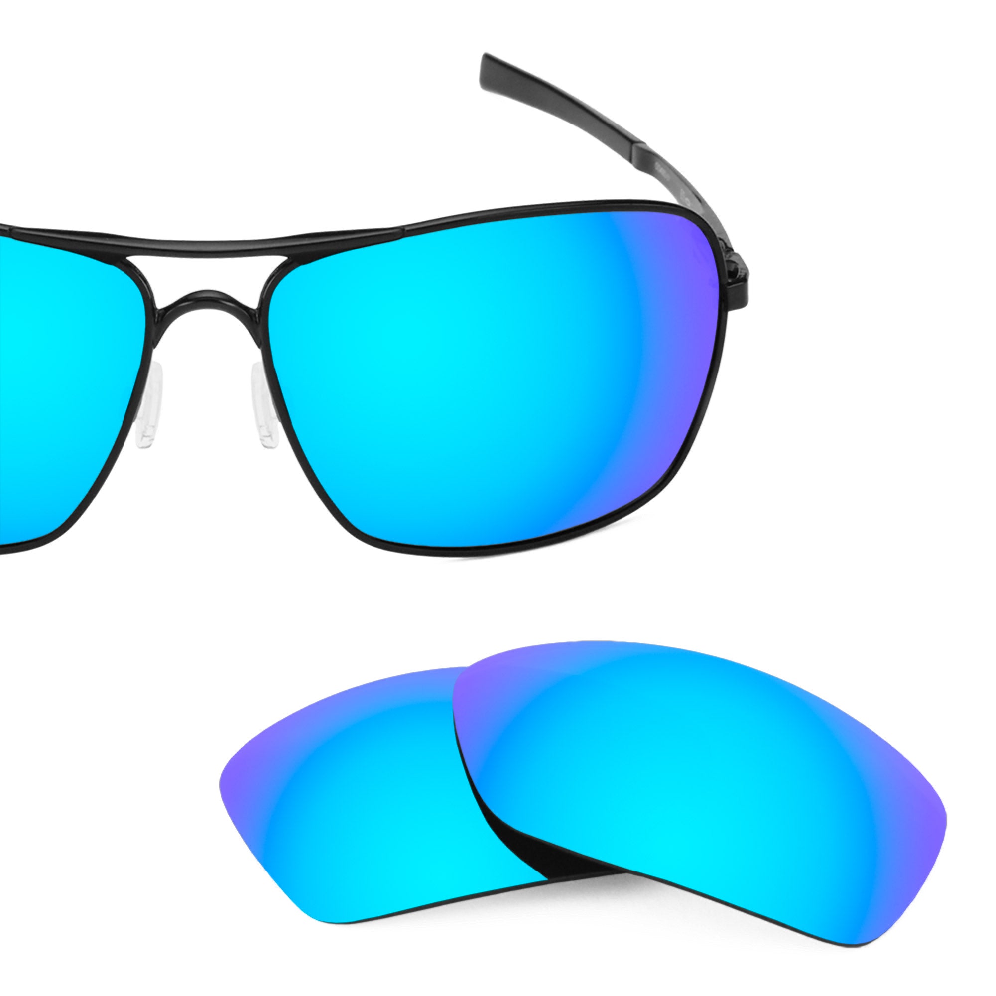 Revant replacement lenses for Oakley Plaintiff Squared Polarized Ice Blue