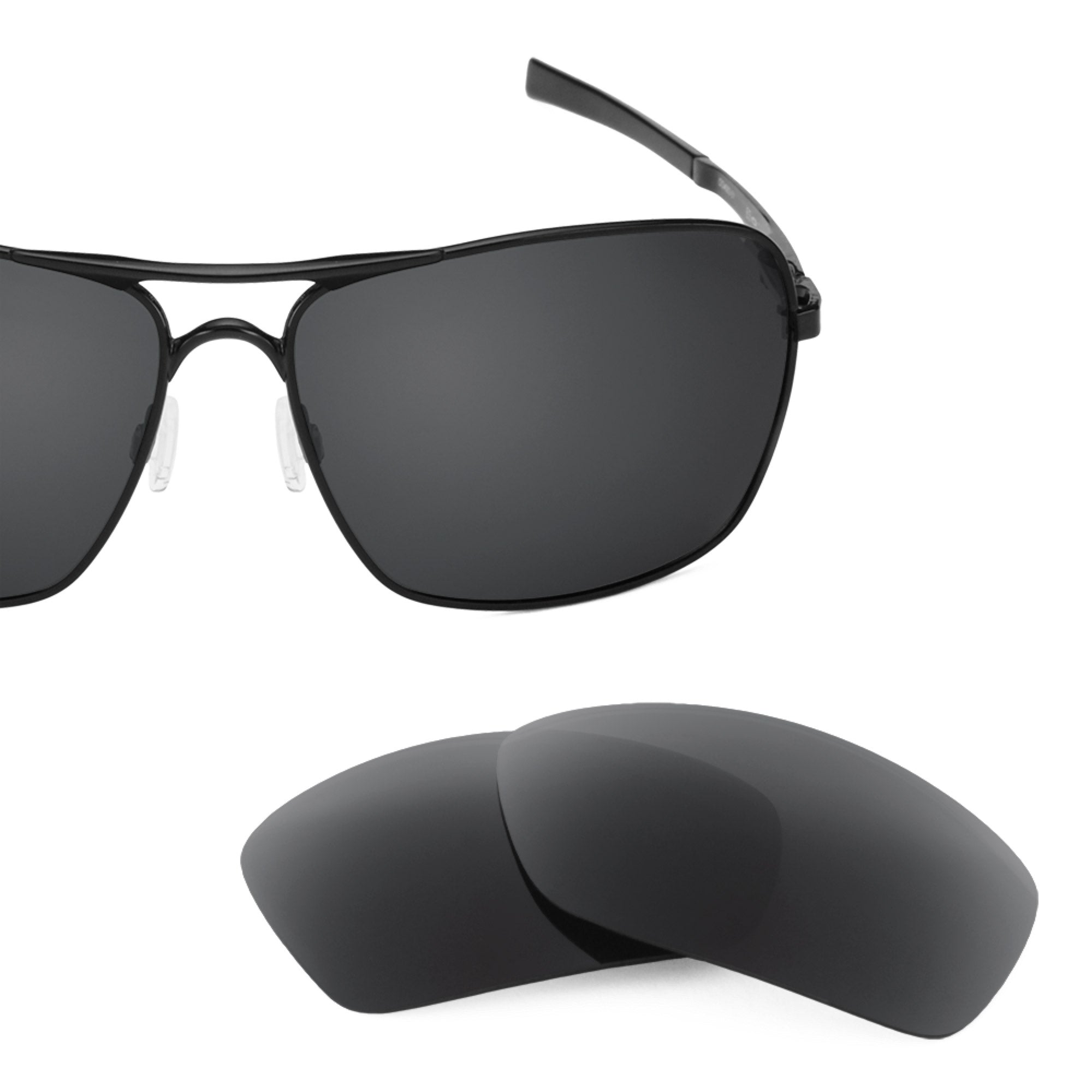 Revant replacement lenses for Oakley Plaintiff Squared Polarized Stealth Black