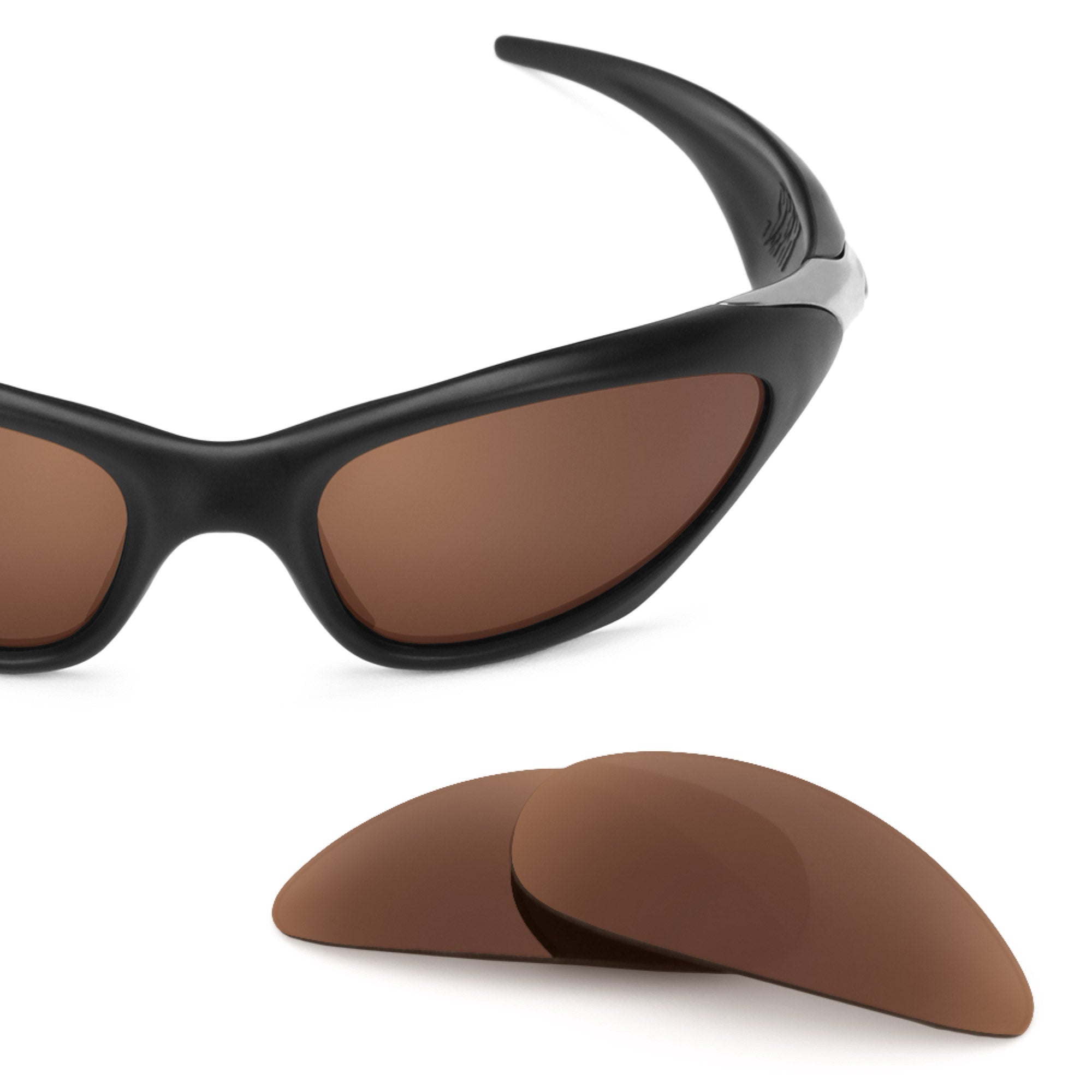 Revant replacement lenses for Oakley Scar Polarized Dark Brown