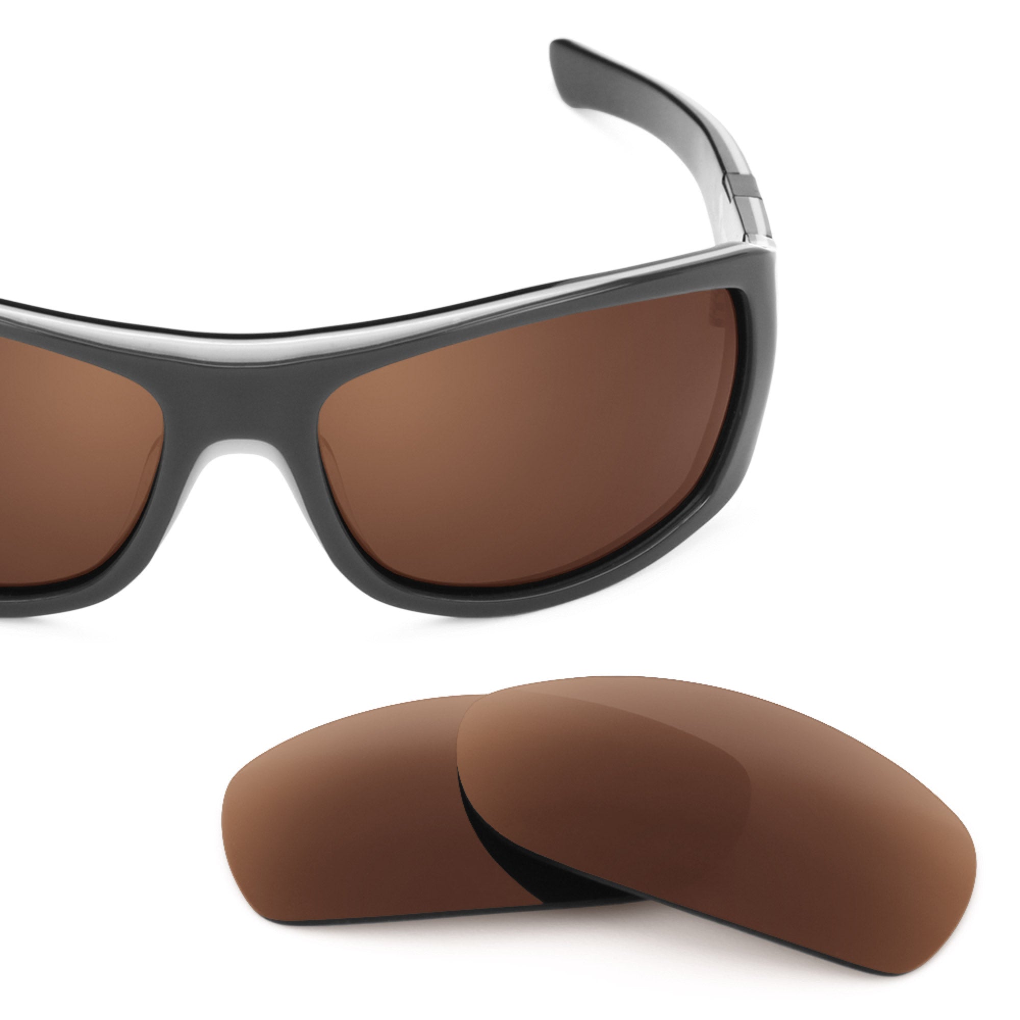 Revant replacement lenses for Oakley Sideways Polarized Dark Brown