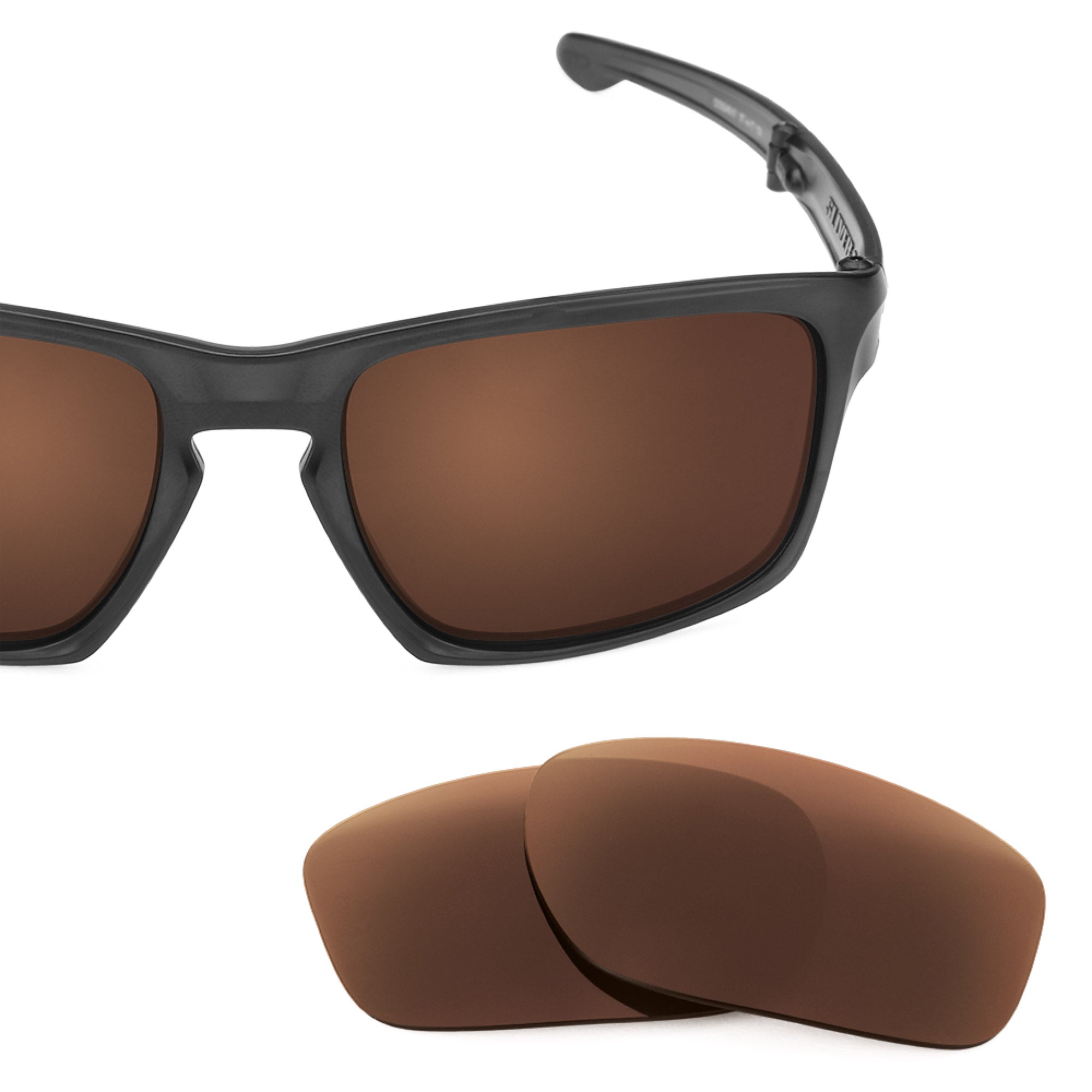 Revant replacement lenses for Oakley Sliver F Polarized Dark Brown