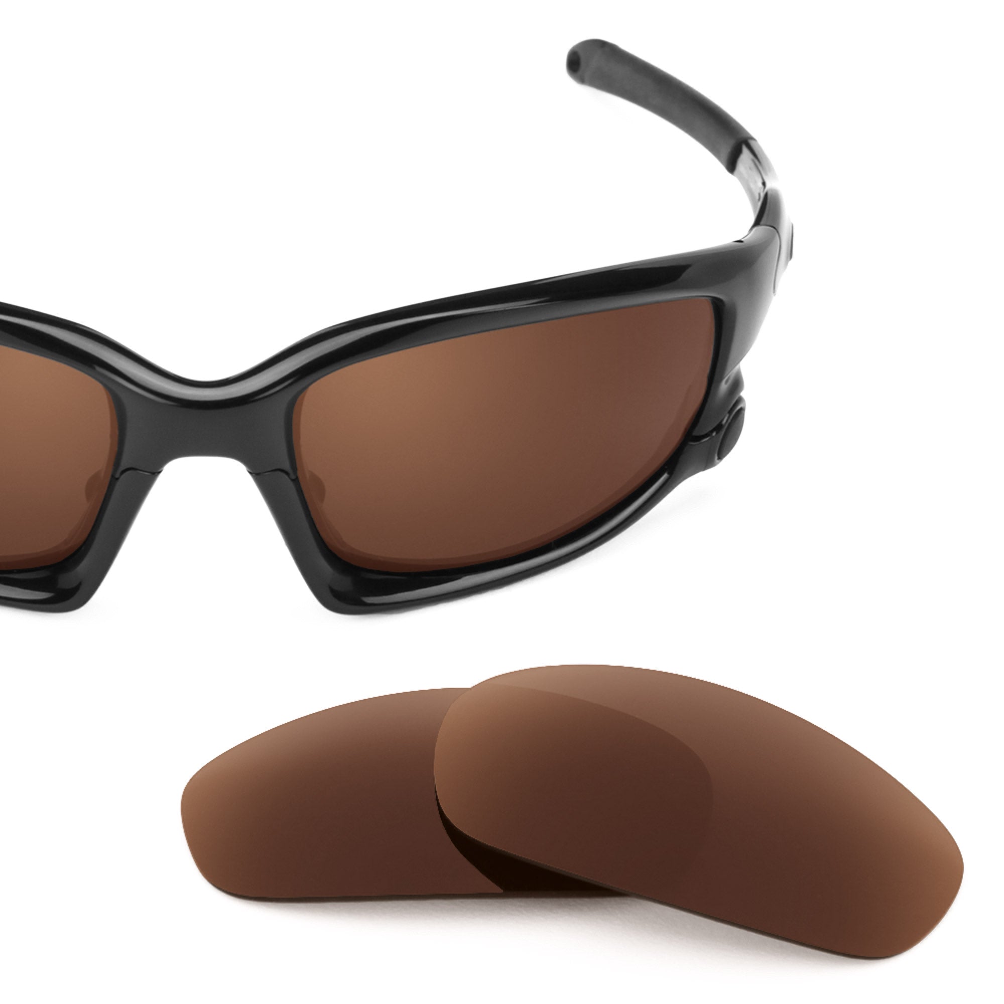 Revant replacement lenses for Oakley Split Jacket Polarized Dark Brown