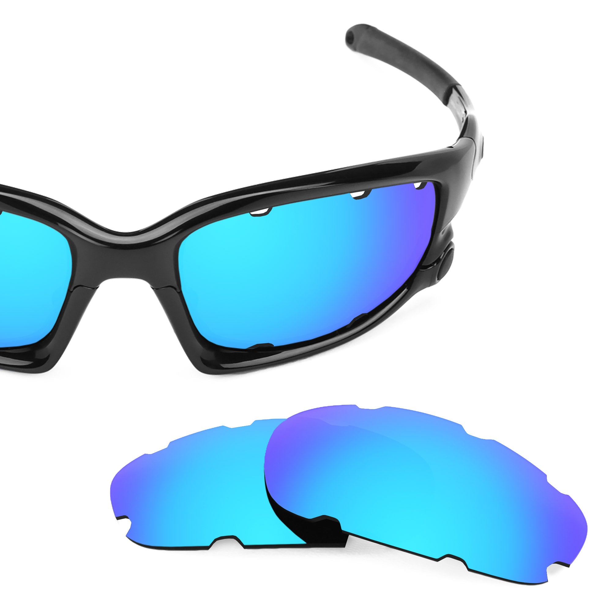 Revant replacement lenses for Oakley Split Jacket Vented (Low Bridge Fit) Polarized Ice Blue