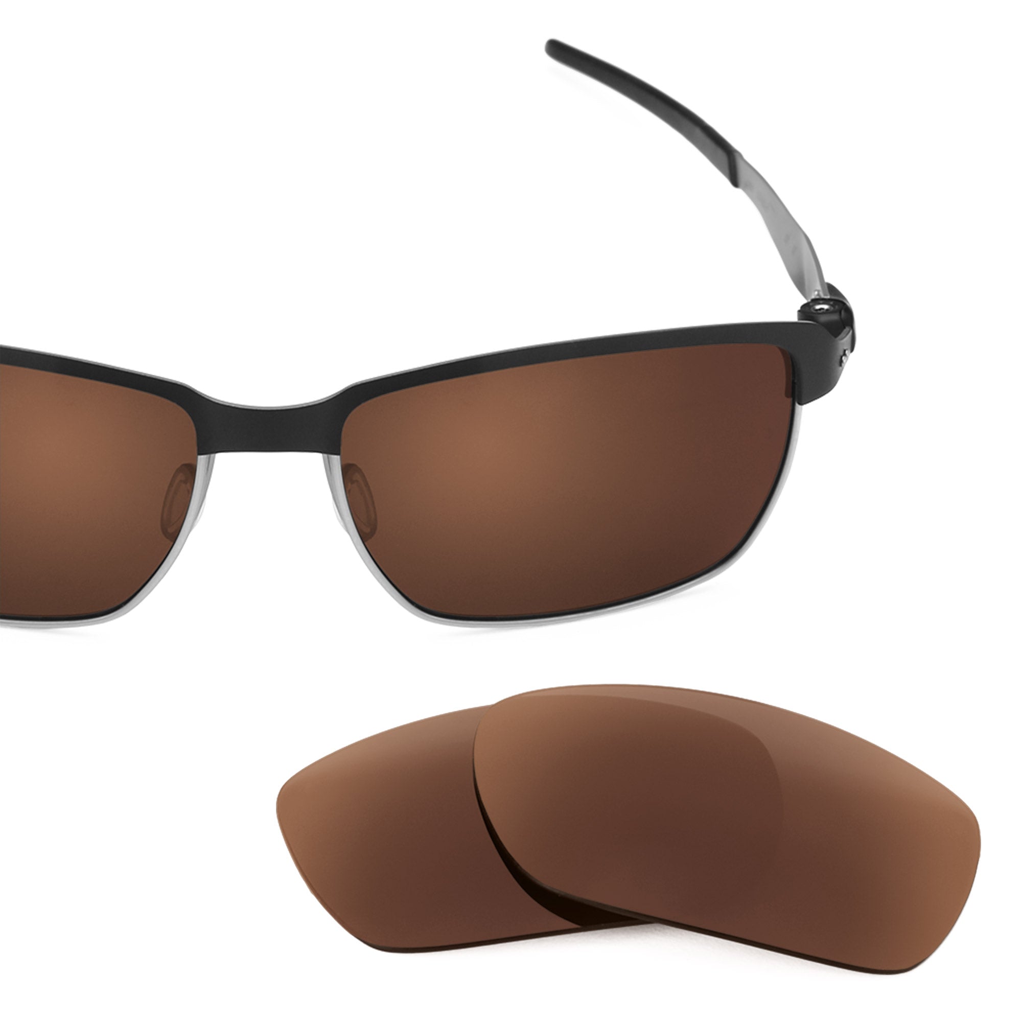 Revant replacement lenses for Oakley Tinfoil Polarized Dark Brown