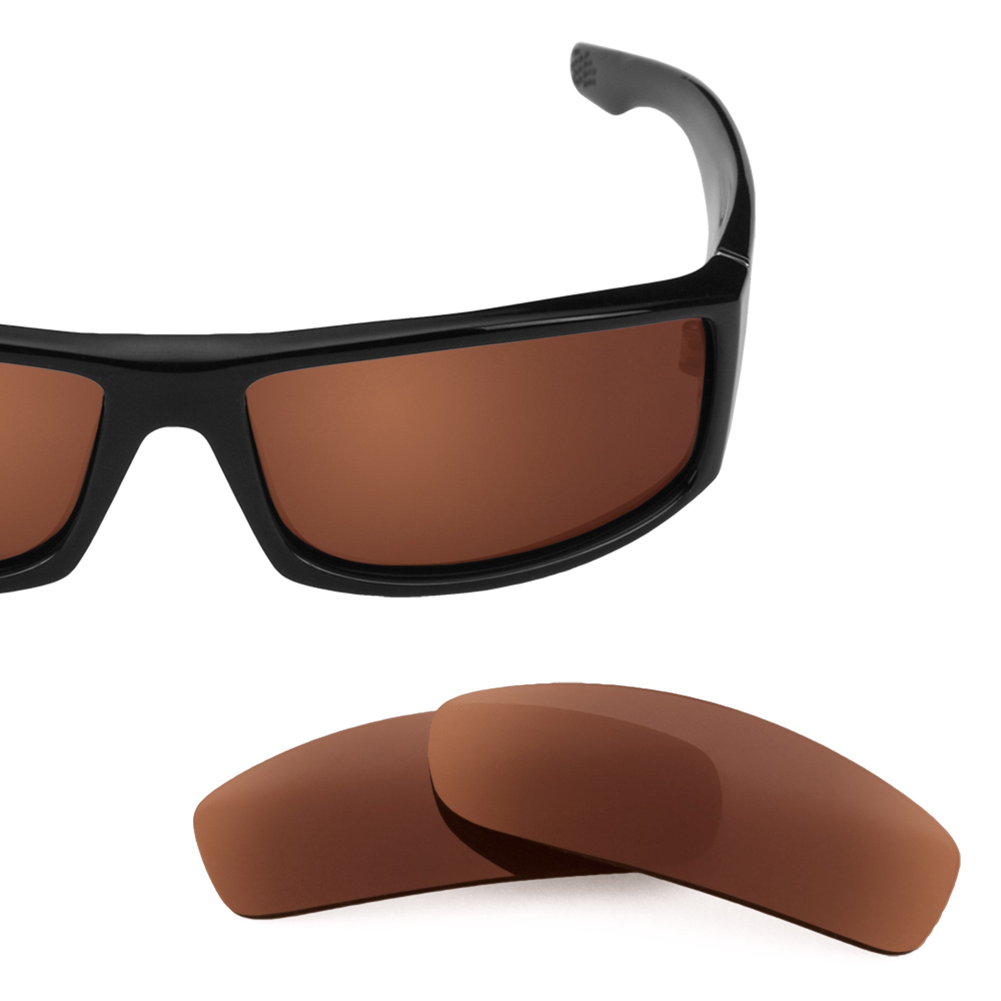 Revant replacement lenses for Spy Optic Cooper Polarized Dark Brown